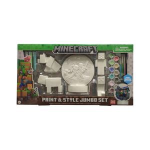 Minecraft - Innovative Designs Paint & Style Jumbo Set, 5 Figurines/4 Brushes/12